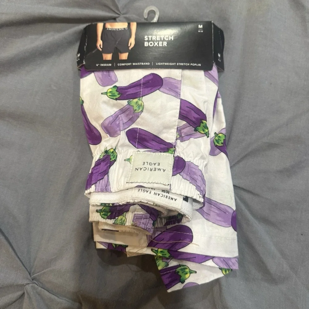 American Eagle‎ Stretch Boxer Medium Eggplant BNWTS